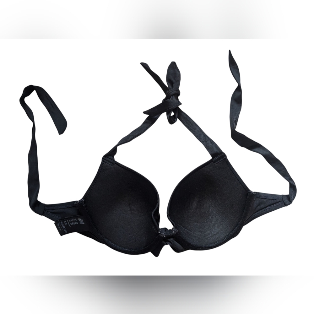 Black H&M underwire bikini top 38B